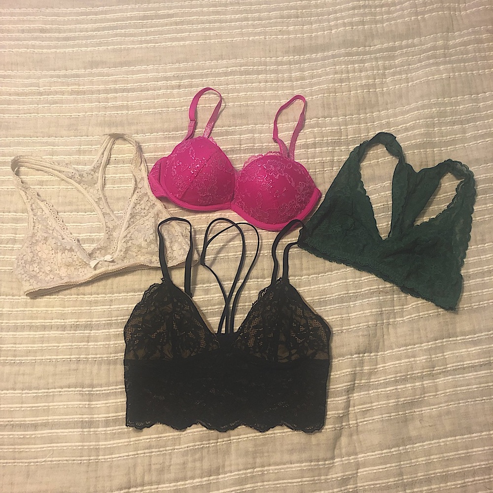 Victoria’s Secret small lacy bras